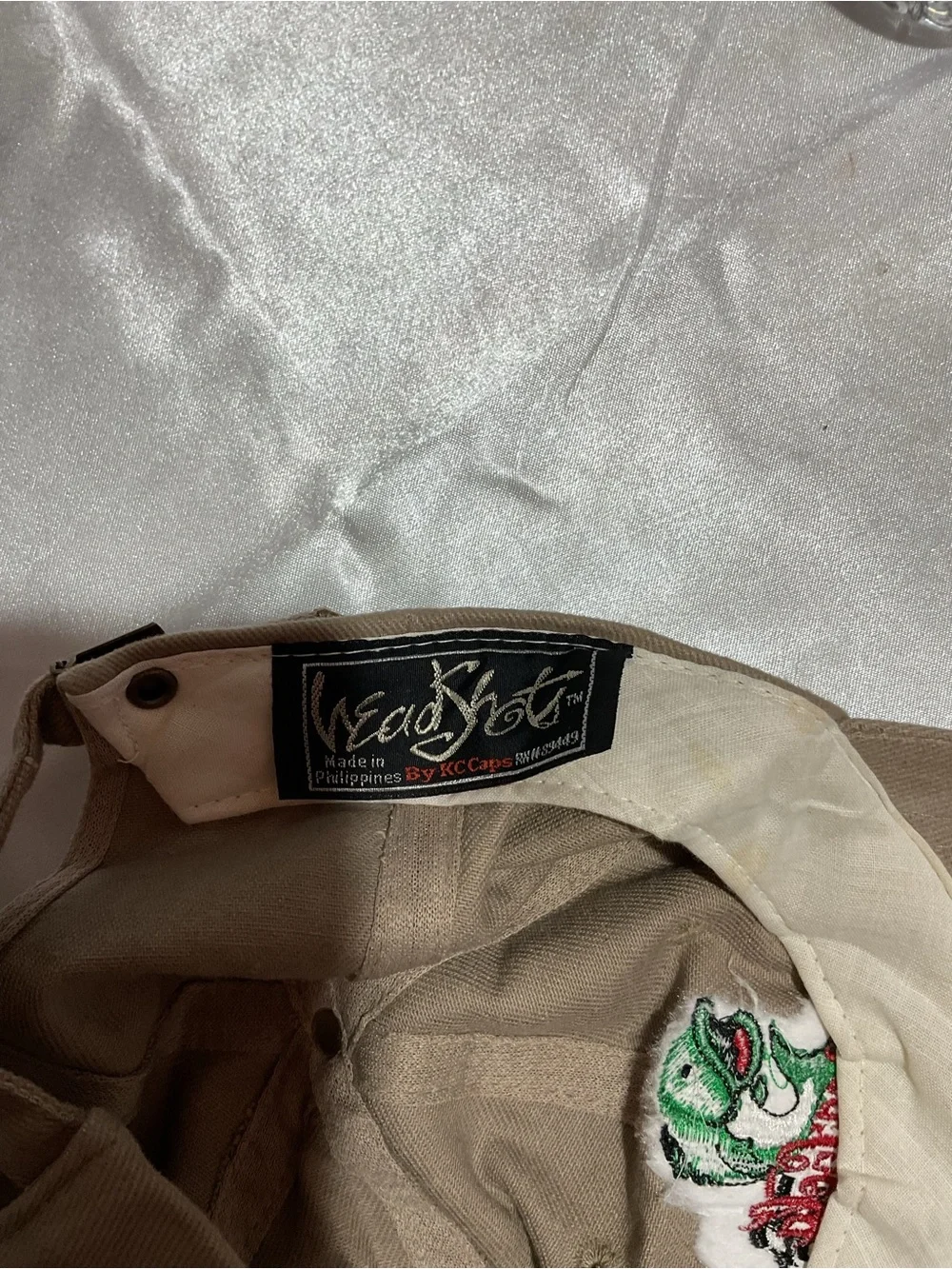 Coca-Cola 'Race & Reel' Embroidered Khaki Cap